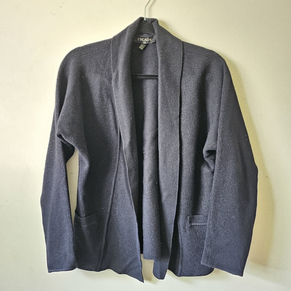 Escada Black Wool Cardigans. - Picture 4 of 10